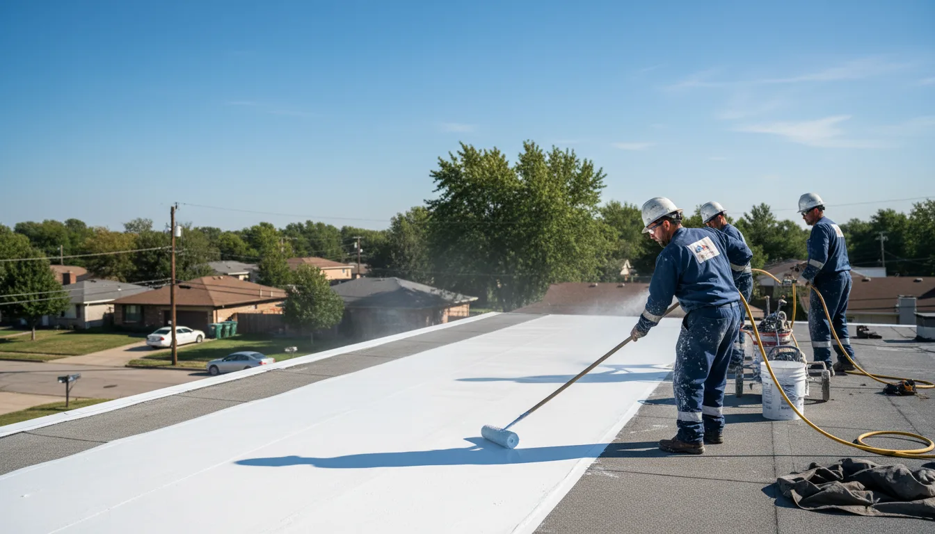 Commercial roof coating in Orting, WA near me